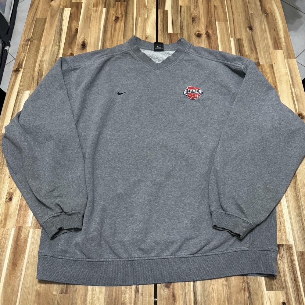 Vintage Richmond Spiders Sweatshirt Mens 2XL Nike Gray College Basketball*